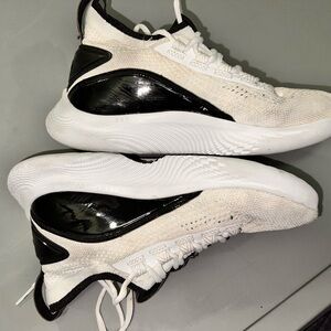 Curry White and Black Sneakers